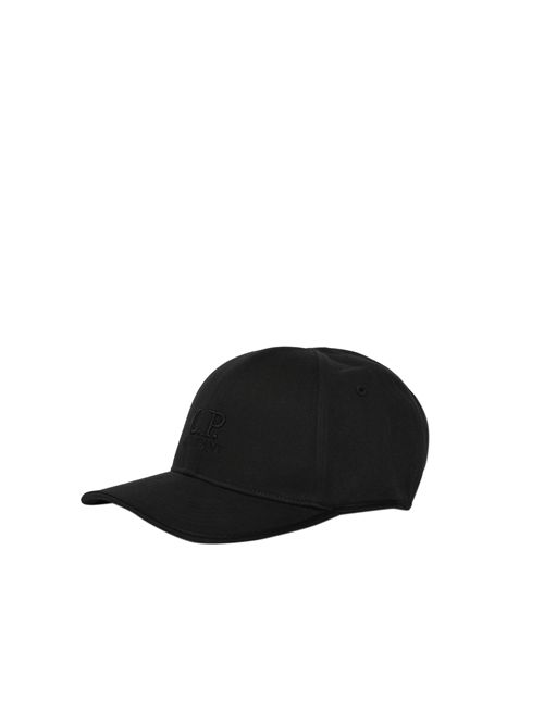 Cappello da baseball in cotone con logo Black C.P. COMPANY | 20CMAC048A 006288A999